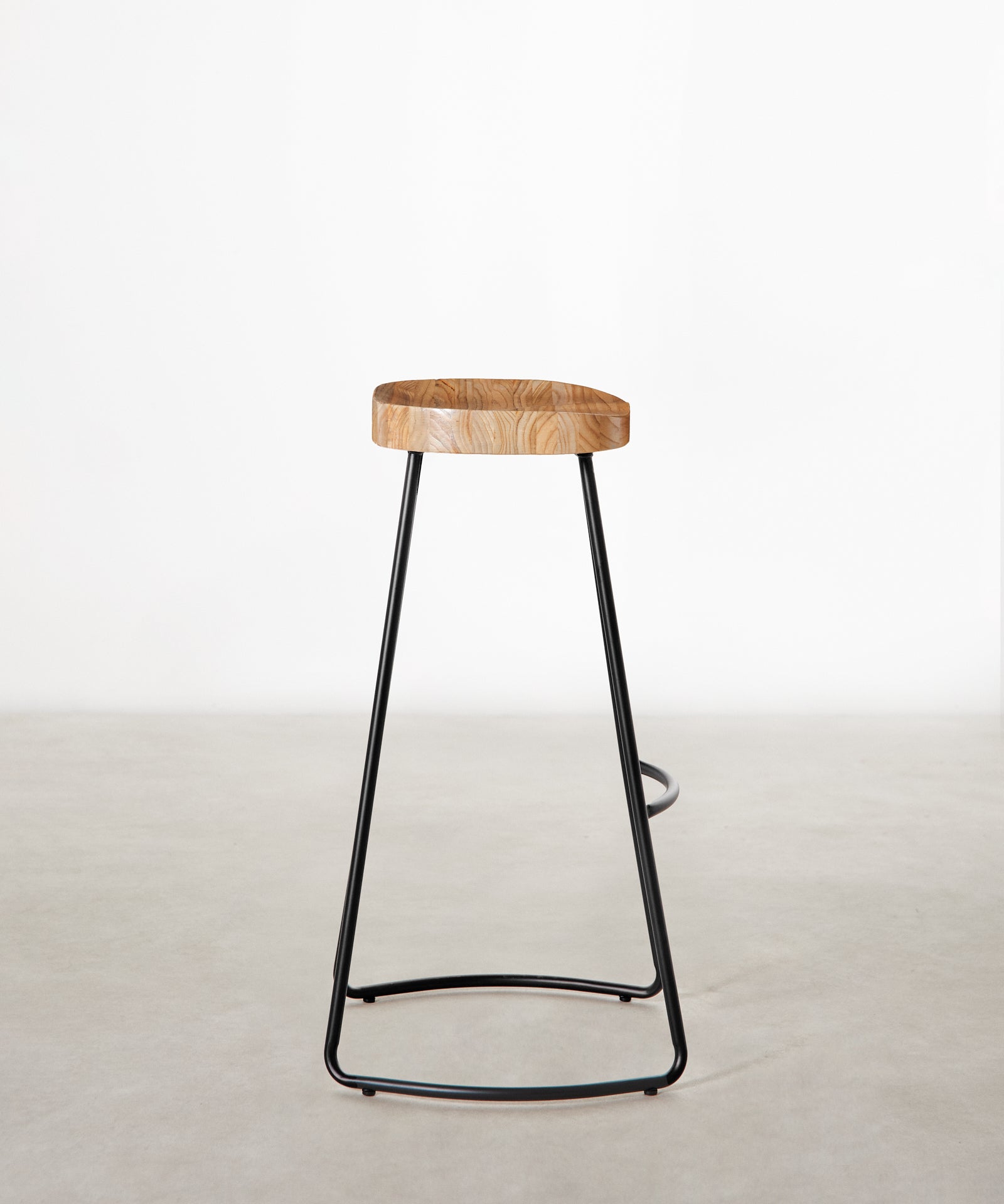 55534991737218 Taburete Alto Regulable en Acero y Madera Mel Taburetes Northdeco