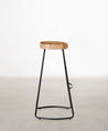 55534991737218 Taburete Alto Regulable en Acero y Madera Mel Taburetes Northdeco