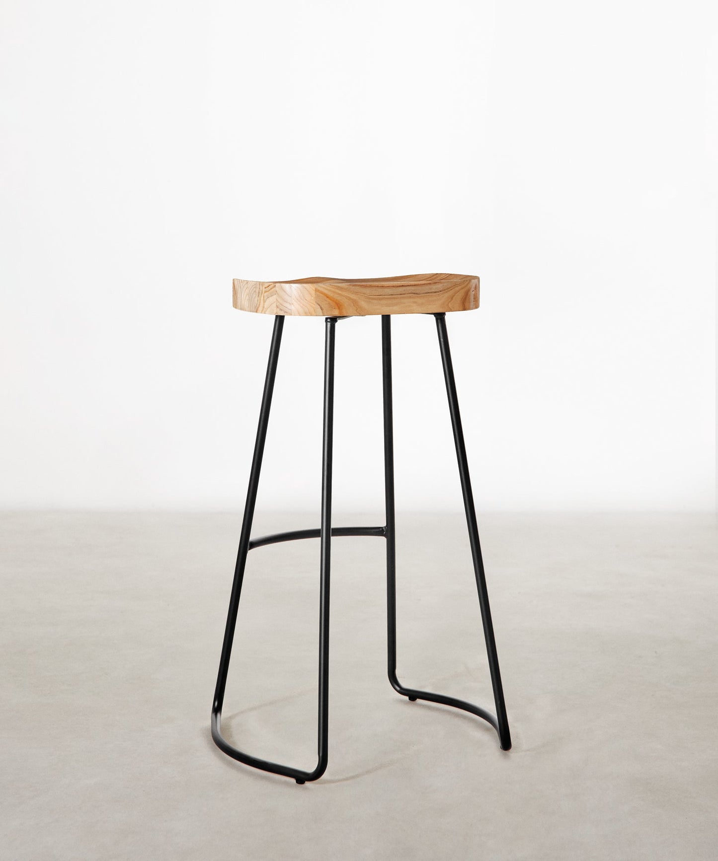 55534991737218 Taburete Alto Regulable en Acero y Madera Mel Taburetes Northdeco