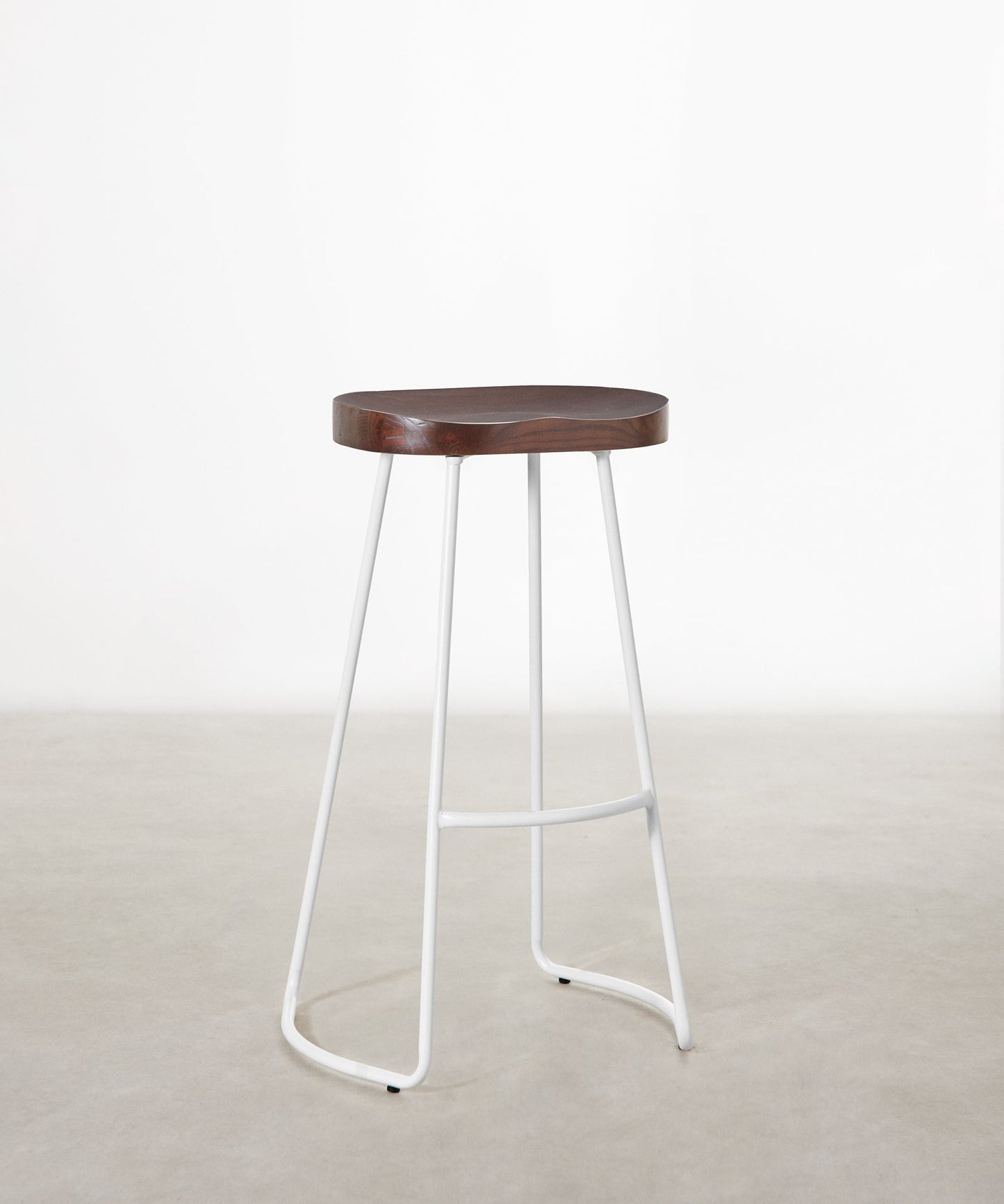 55534931902850 Taburete Alto Regulable en Acero y Madera Mel Taburetes Northdeco