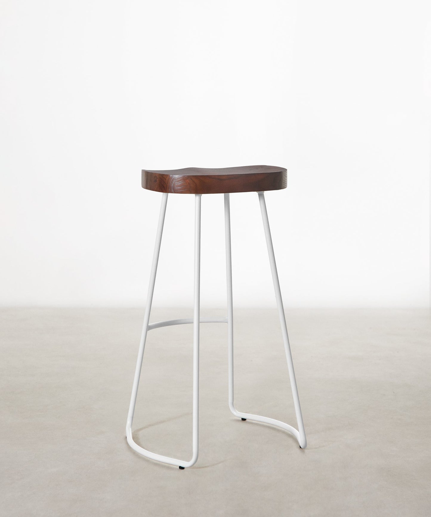 55534931902850 Taburete Alto Regulable en Acero y Madera Mel Taburetes Northdeco