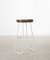 55534931902850 Taburete Alto Regulable en Acero y Madera Mel Taburetes Northdeco