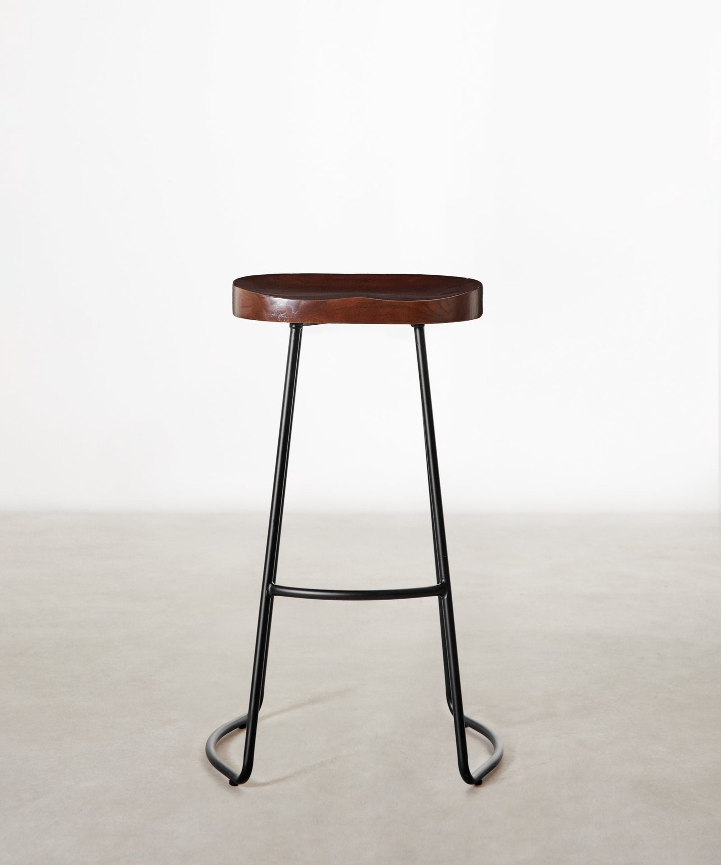 55534937375106 Taburete Alto Regulable en Acero y Madera Mel Taburetes Northdeco