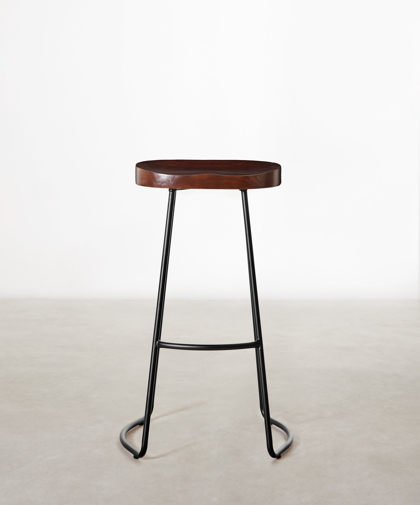 55534937375106 Taburete Alto Regulable en Acero y Madera Mel Taburetes Northdeco