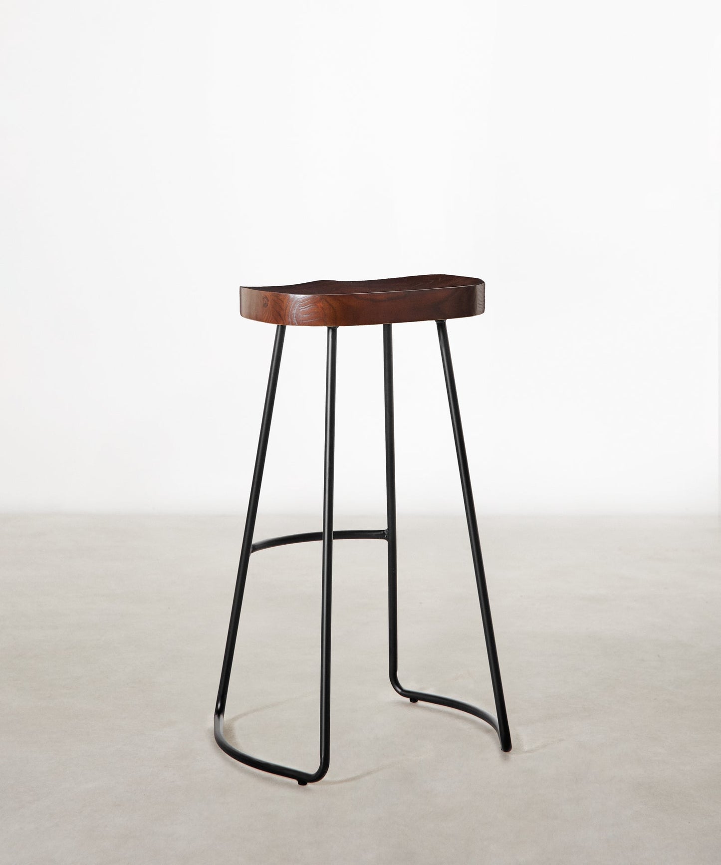 55534937375106 Taburete Alto Regulable en Acero y Madera Mel Taburetes Northdeco