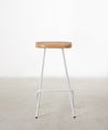 55535025586562 Taburete Alto en Acero y Madera Kai Taburetes Northdeco