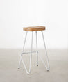 55535025586562 Taburete Alto en Acero y Madera Kai Taburetes Northdeco