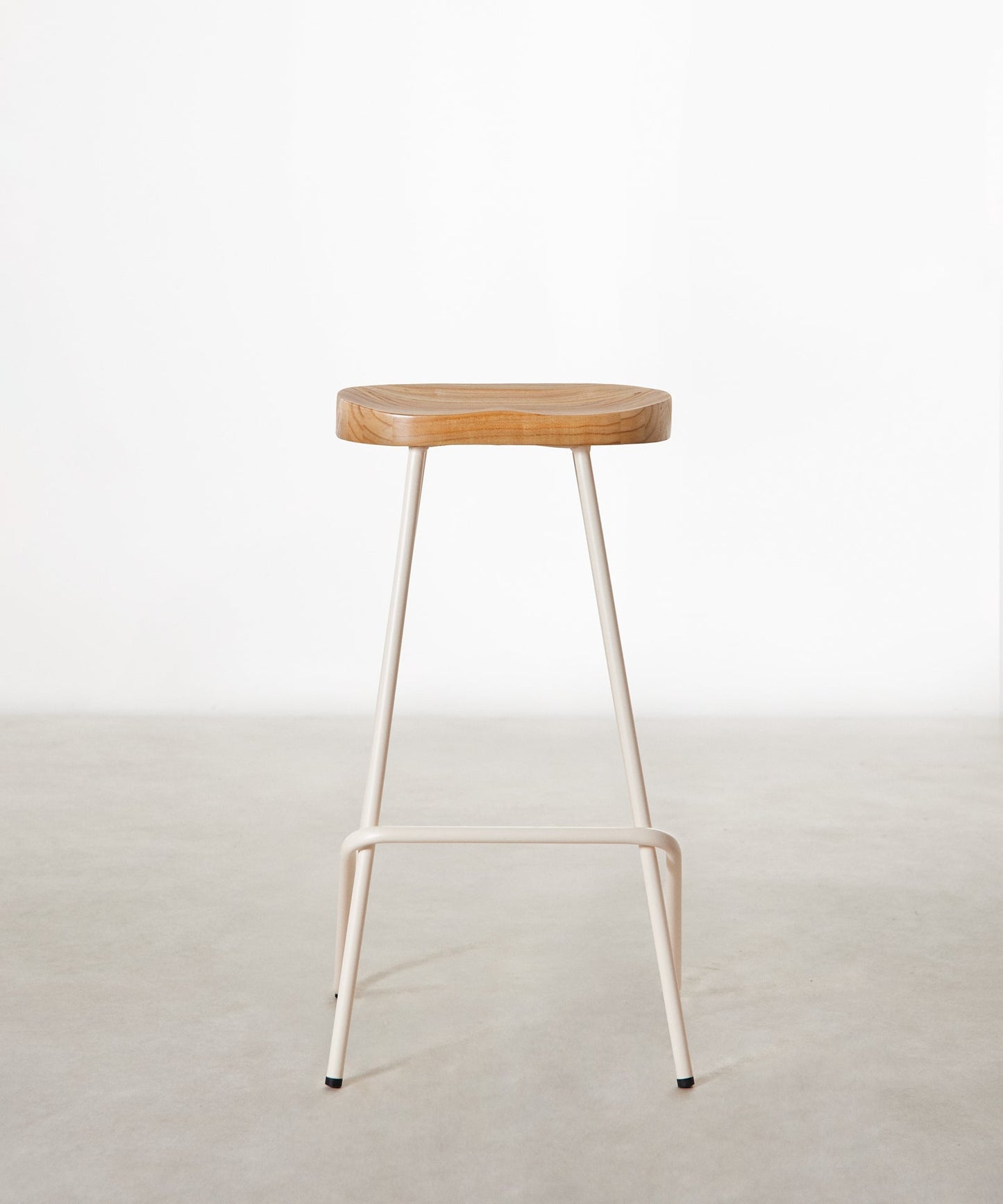 55535025521026 Taburete Alto en Acero y Madera Kai Taburetes Northdeco