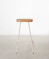 55535025521026 Taburete Alto en Acero y Madera Kai Taburetes Northdeco