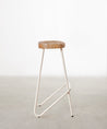 55535025521026 Taburete Alto en Acero y Madera Kai Taburetes Northdeco