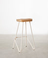 55535025521026 Taburete Alto en Acero y Madera Kai Taburetes Northdeco