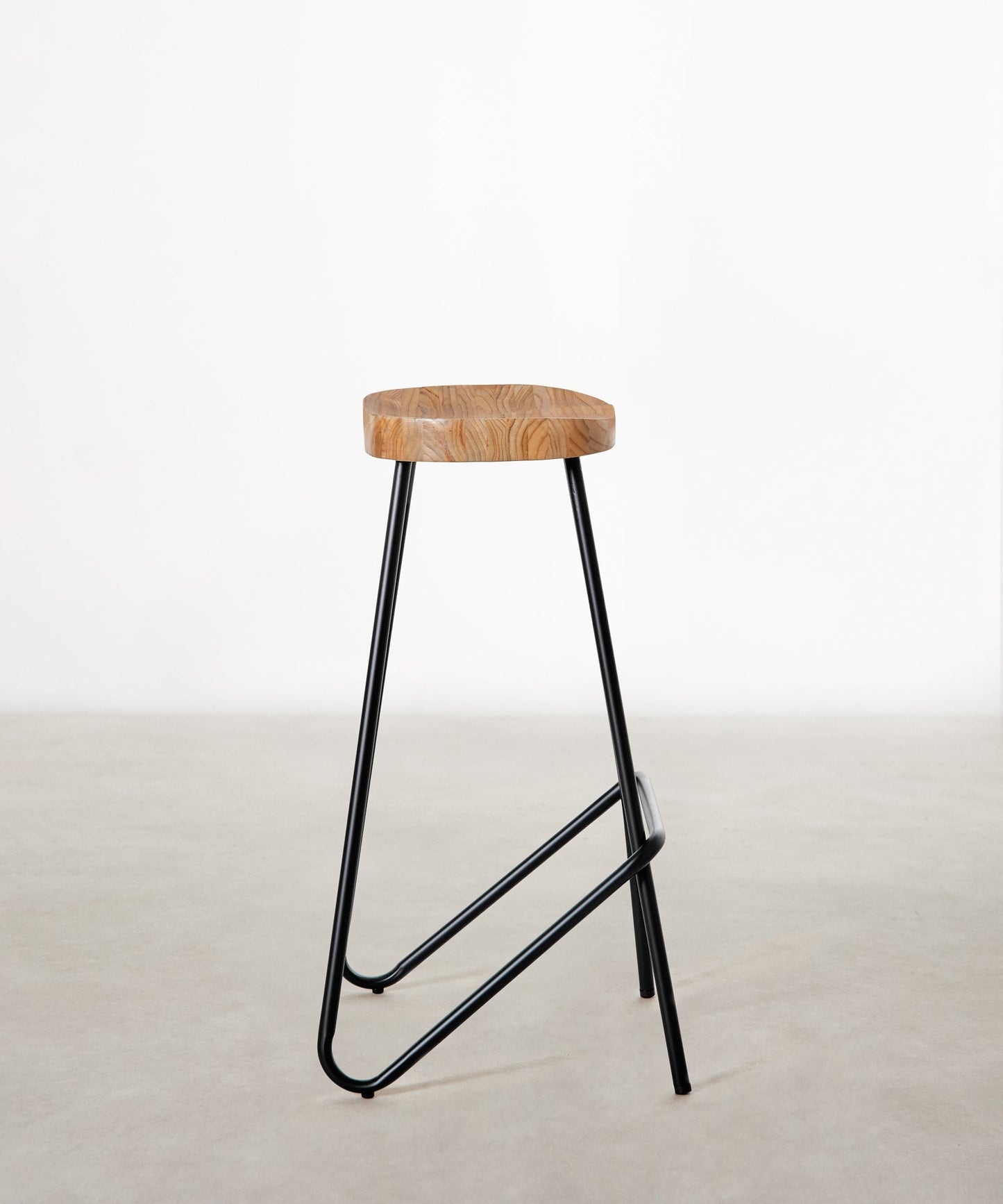 55535025553794 Taburete Alto en Acero y Madera Kai Taburetes Northdeco