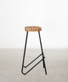 55535025553794 Taburete Alto en Acero y Madera Kai Taburetes Northdeco