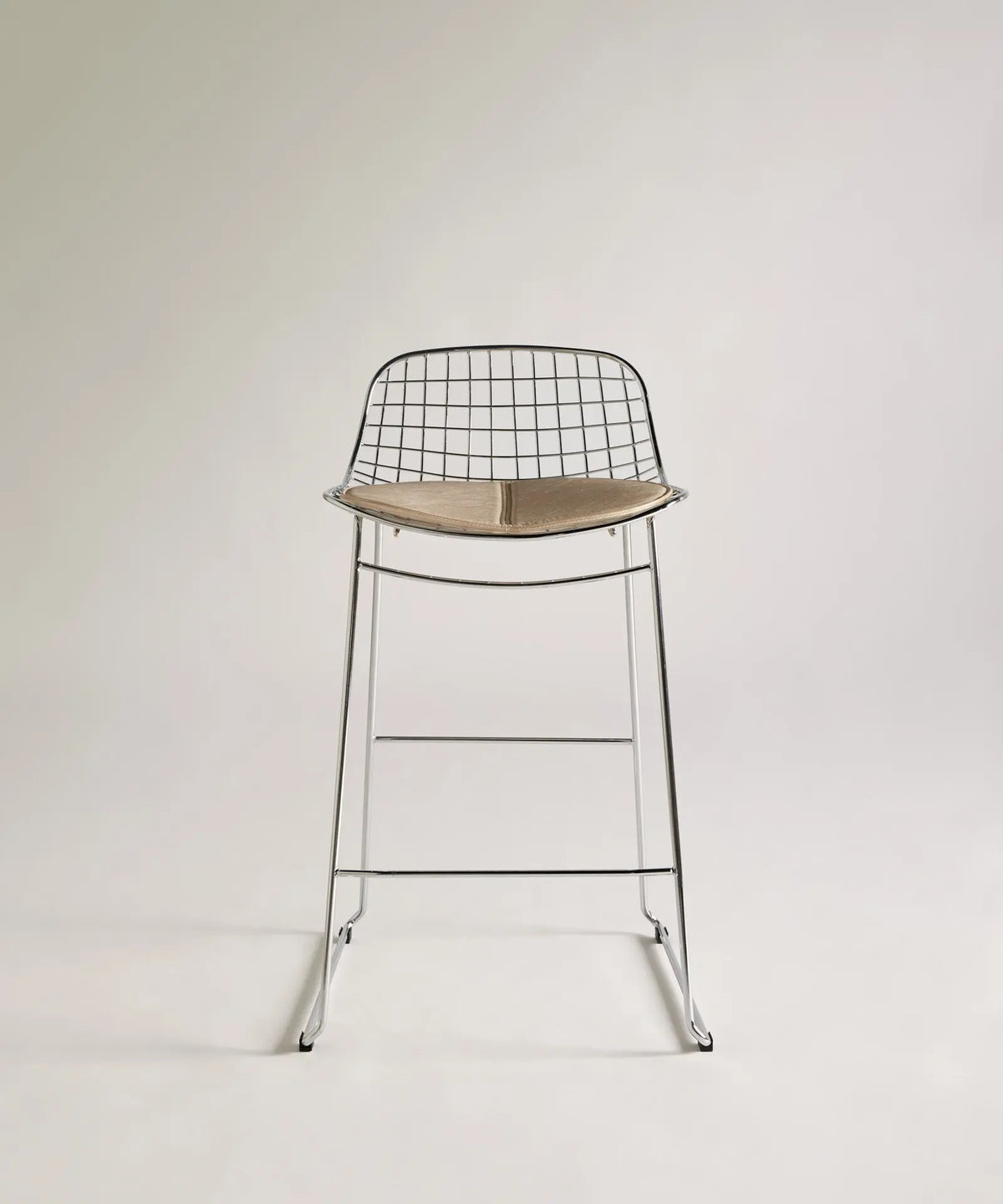 56686968734082 Taburete Alto de Metal Low Back Roma Taburetes Northdeco