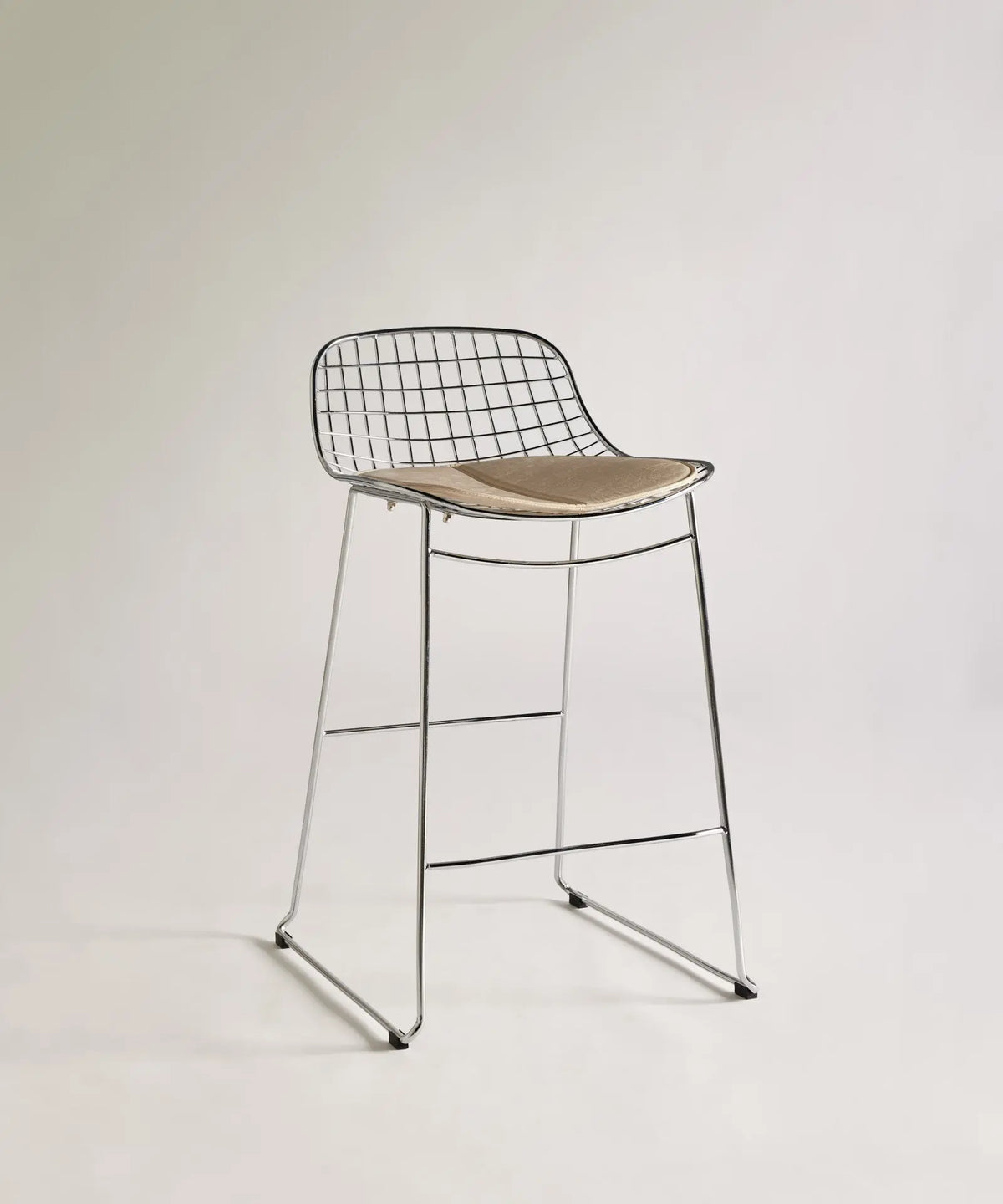56686968734082 Taburete Alto de Metal Low Back Roma Taburetes Northdeco