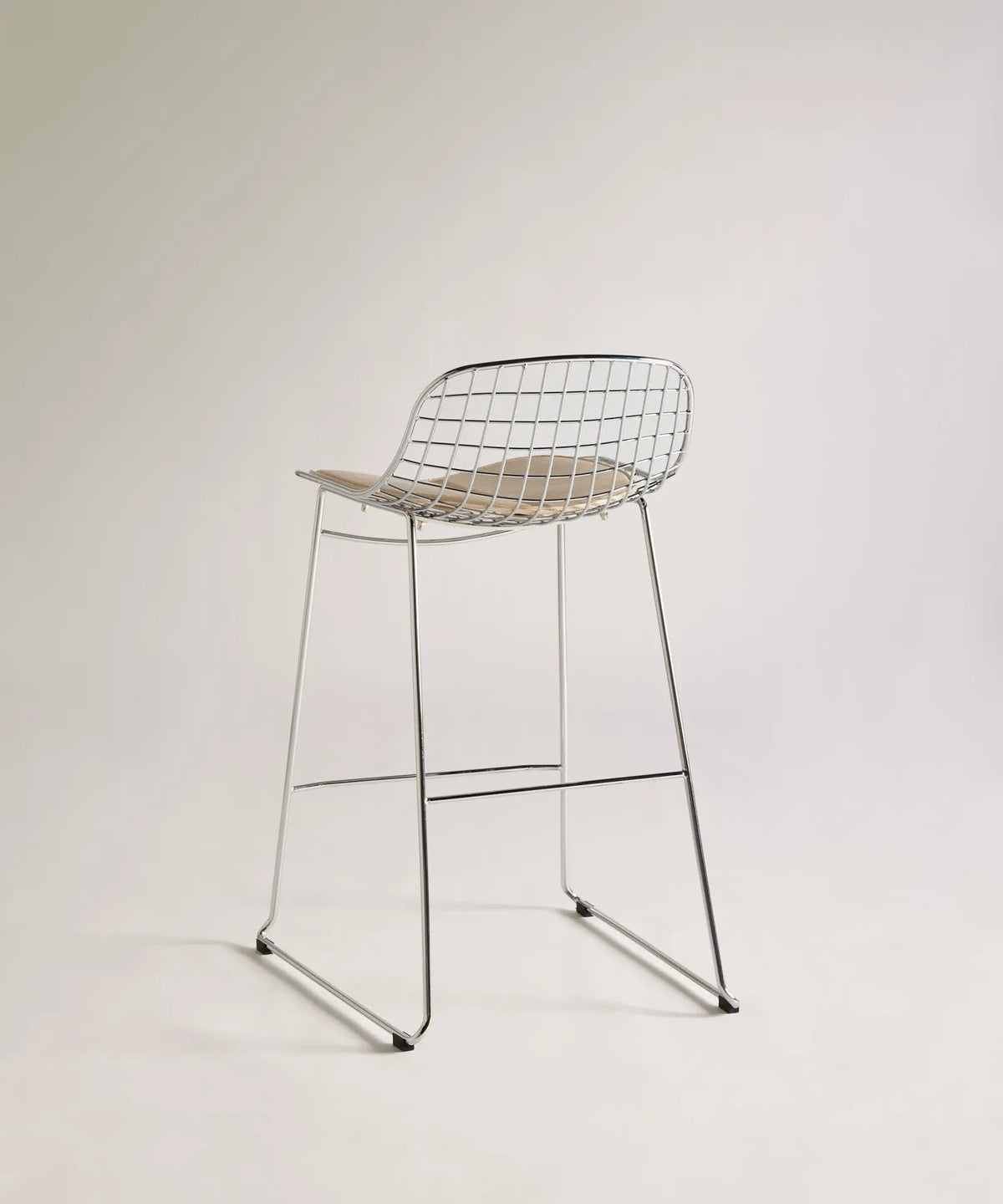 56686968734082 Taburete Alto de Metal Low Back Roma Taburetes Northdeco