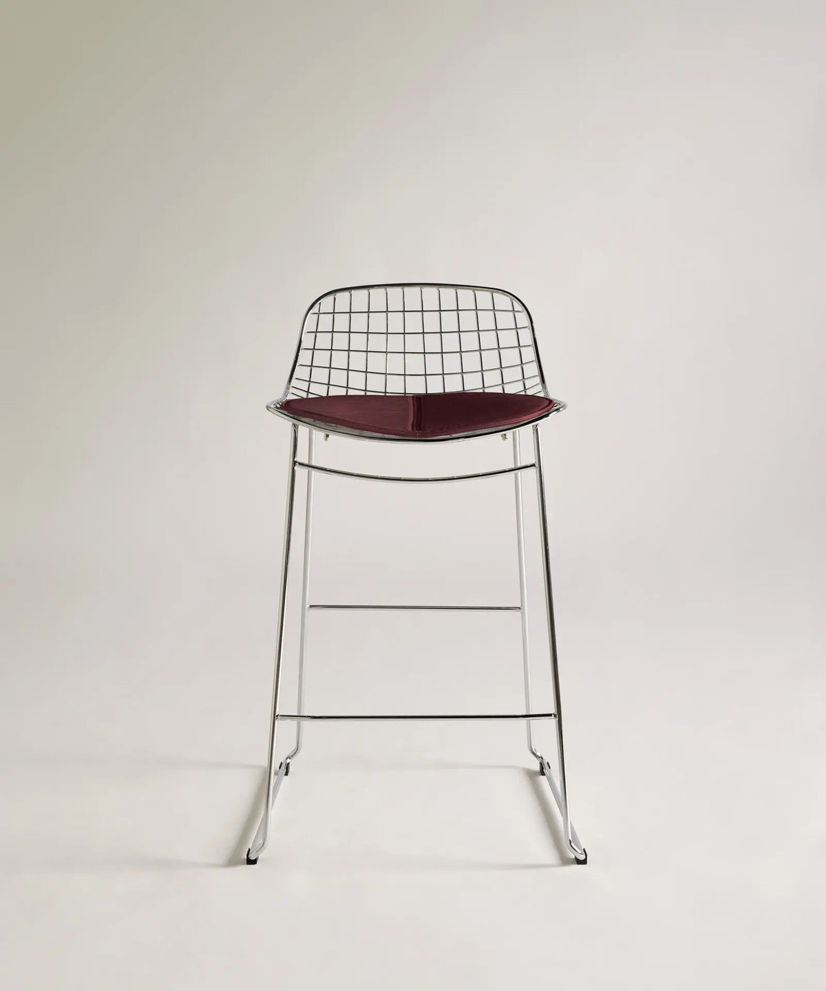 56811757994370 Taburete Alto de Metal Low Back Roma Taburetes Northdeco