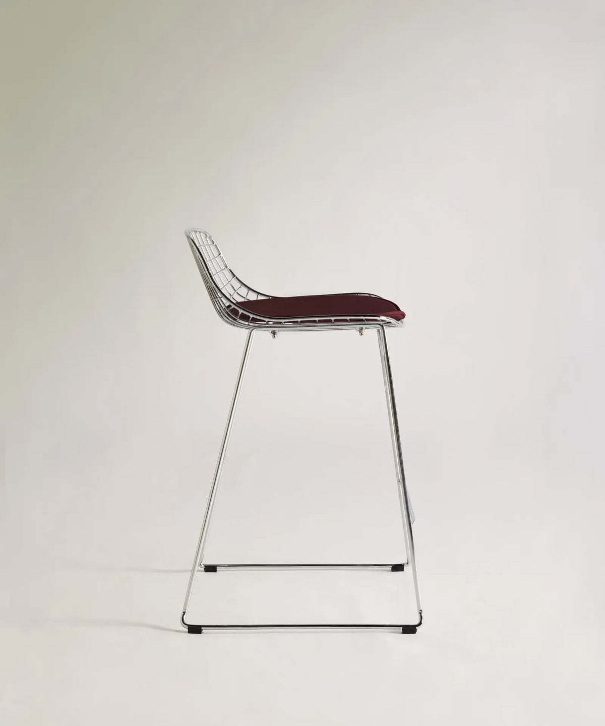 56811757994370 Taburete Alto de Metal Low Back Roma Taburetes Northdeco