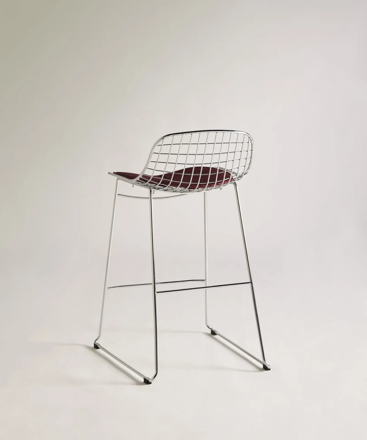 56811757994370 Taburete Alto de Metal Low Back Roma Taburetes Northdeco