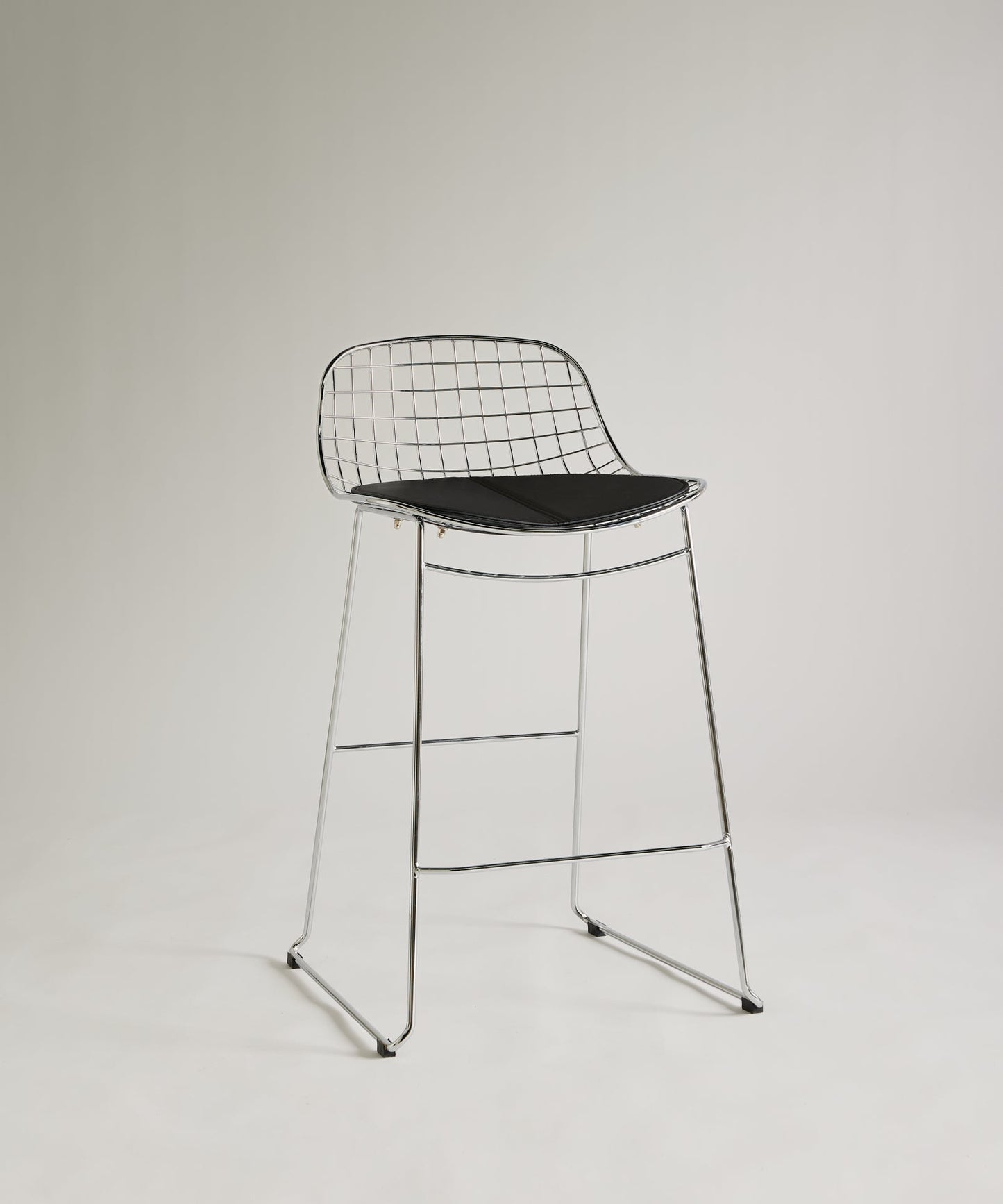 56661866938754 Taburete Alto de Metal Low Back Roma Taburetes Northdeco