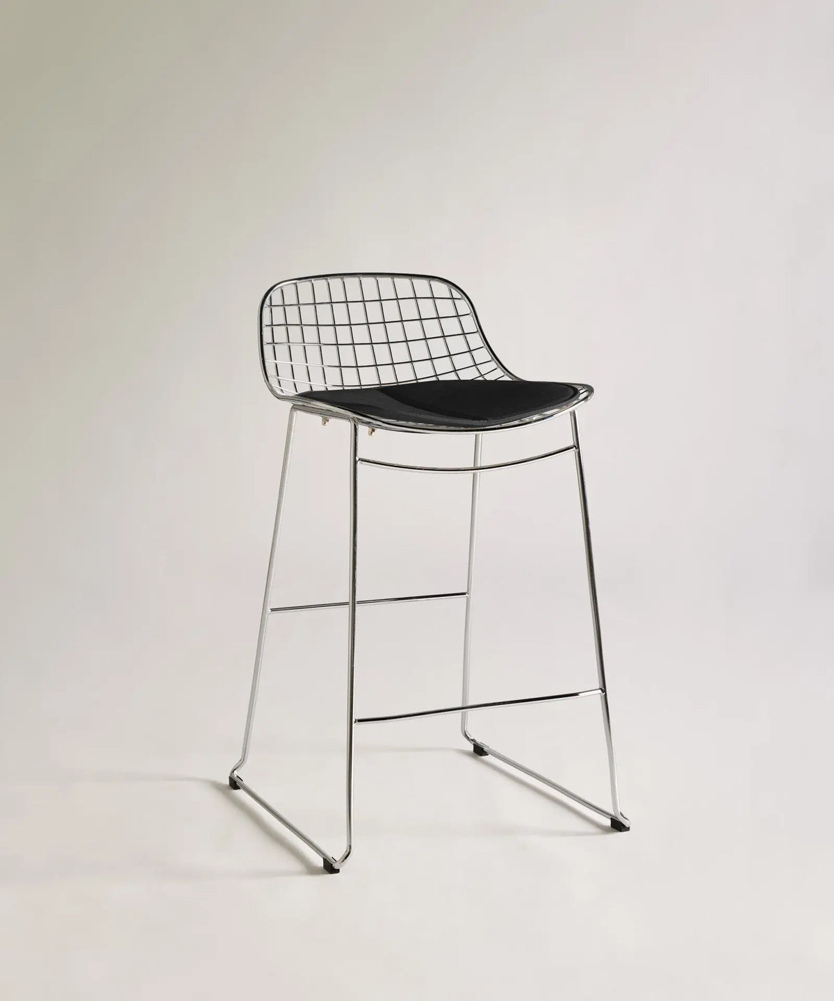 56661866938754 Taburete Alto de Metal Low Back Roma Taburetes Northdeco