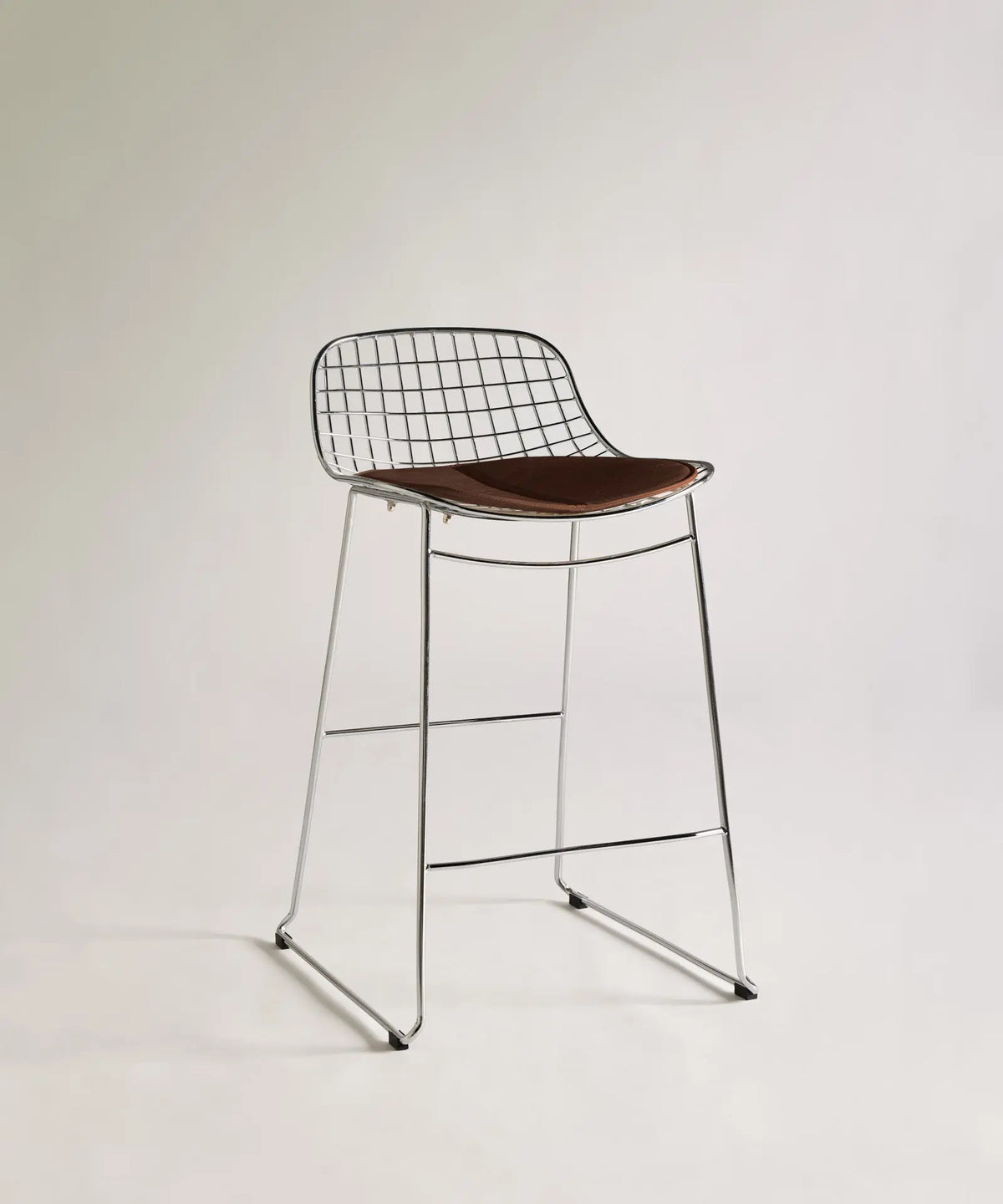 56661866905986 Taburete Alto de Metal Low Back Roma Taburetes Northdeco