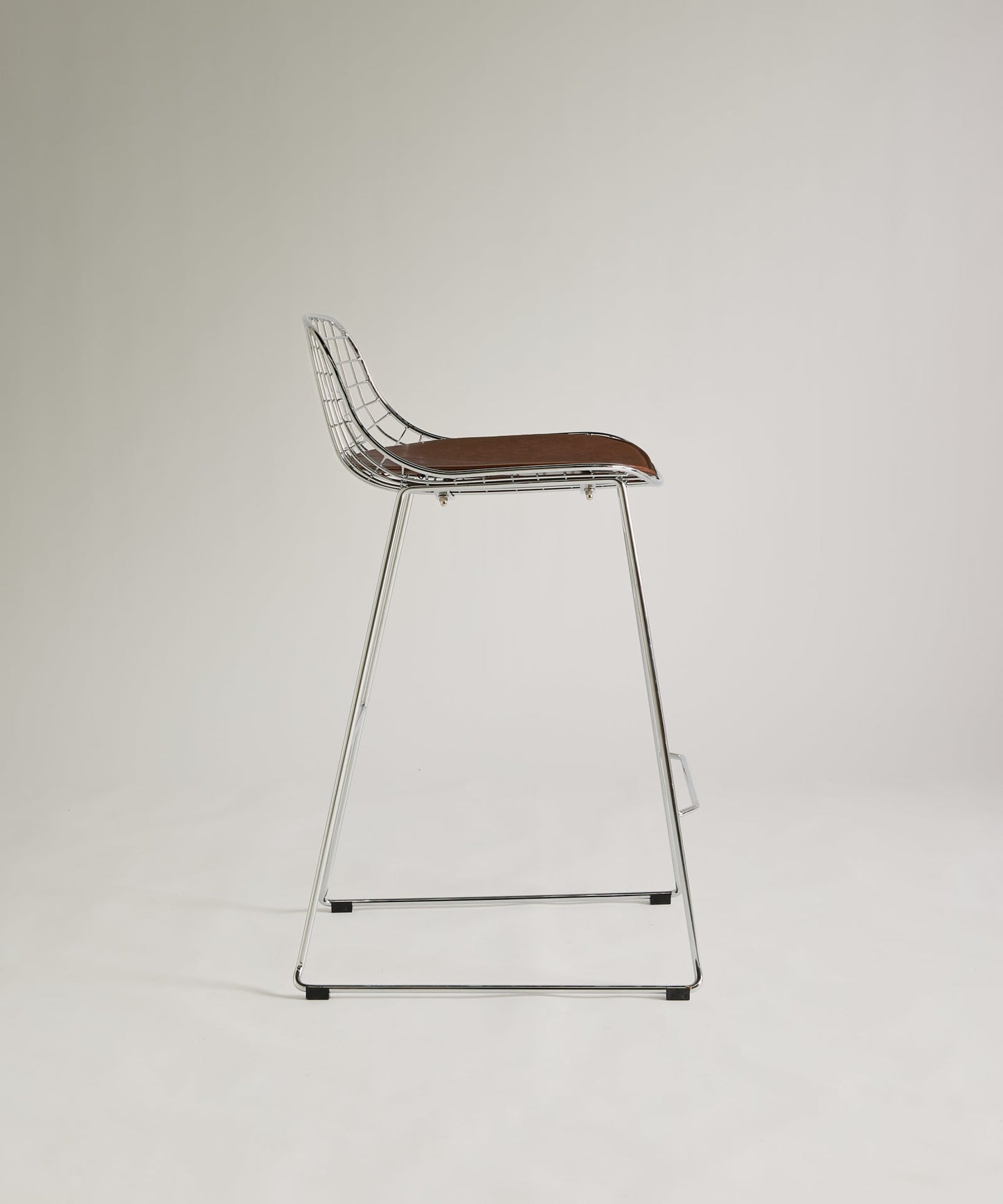 56661866905986 Taburete Alto de Metal Low Back Roma Taburetes Northdeco