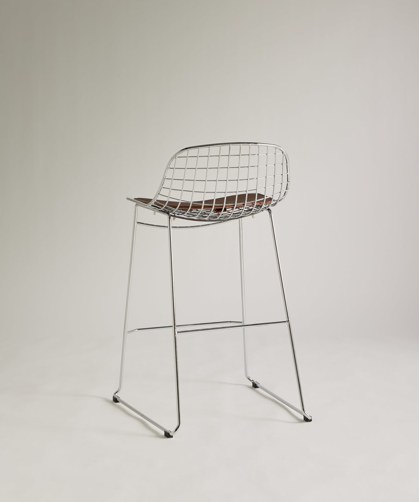 56661866905986 Taburete Alto de Metal Low Back Roma Taburetes Northdeco
