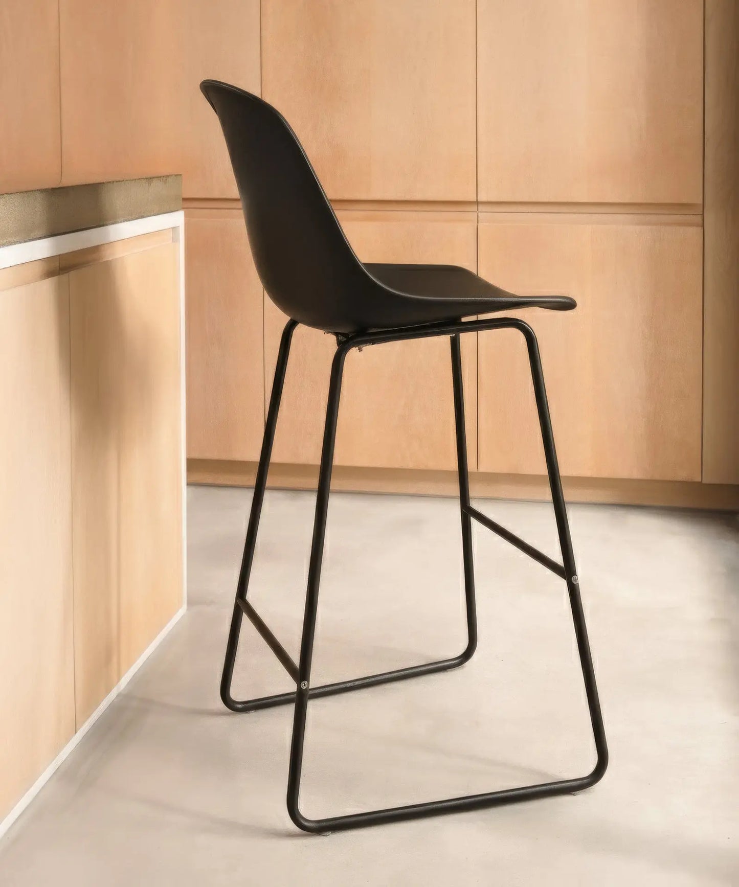 54903828021634 Taburete en Polipropileno y Metal Veko Taburetes Northdeco