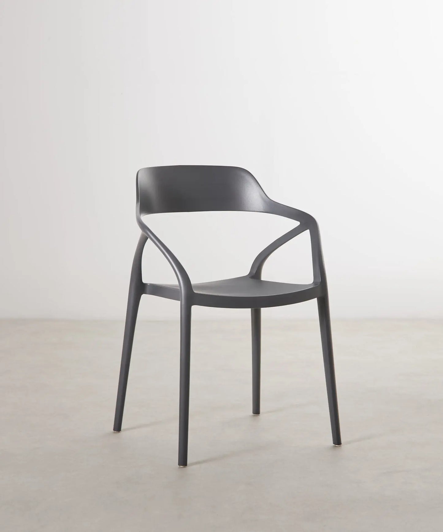 48433243193681 Silla de Polipropileno con Reposabrazos Grace Sillas de Plástico Northdeco