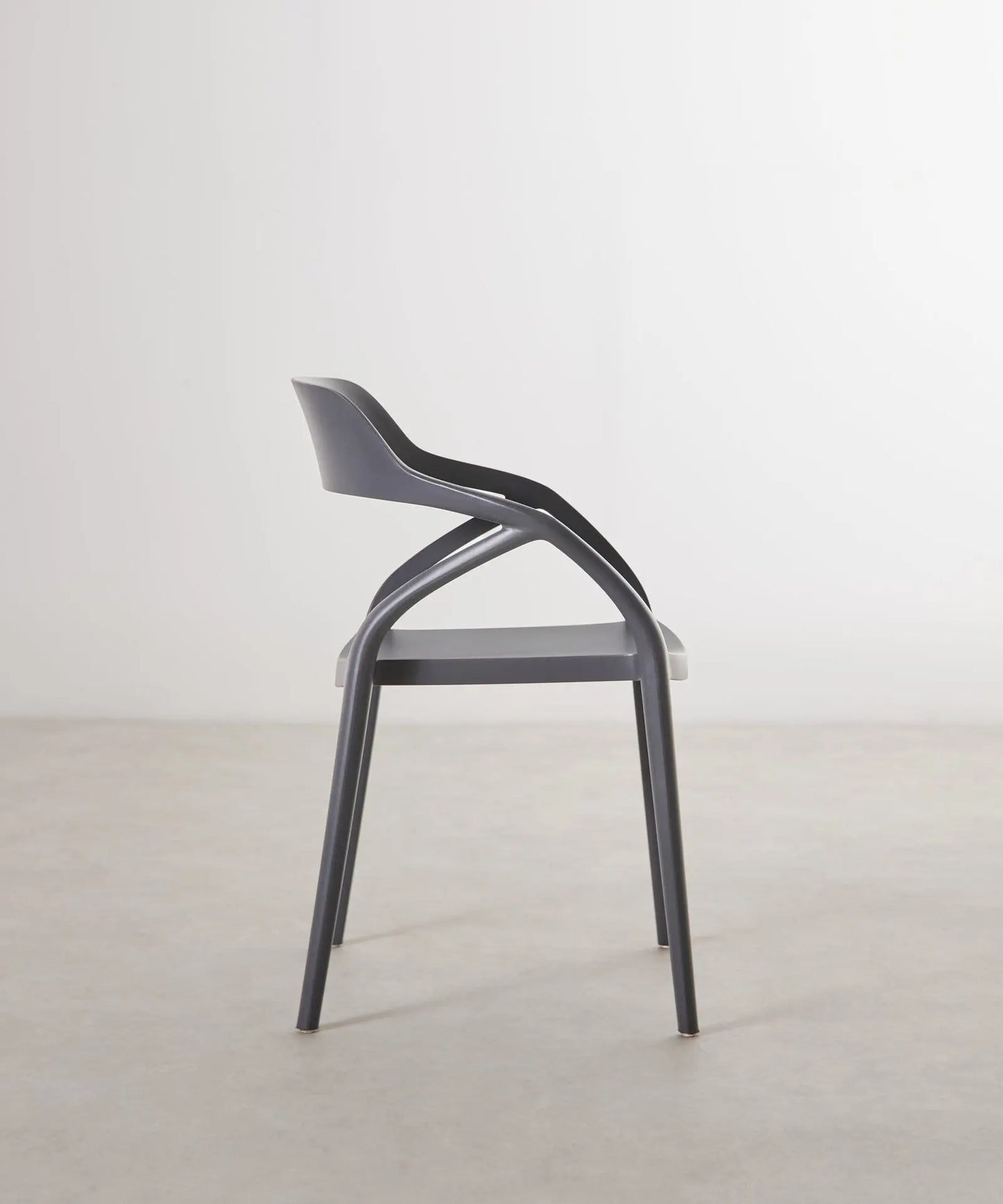 48433243193681 Silla de Polipropileno con Reposabrazos Grace Sillas de Plástico Northdeco