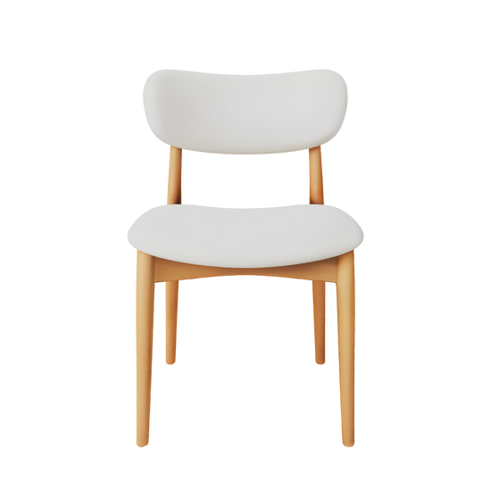 55966739988866 Silla de Comedor en Madera y Tapizada Dean Sillas Nórdicas Northdeco