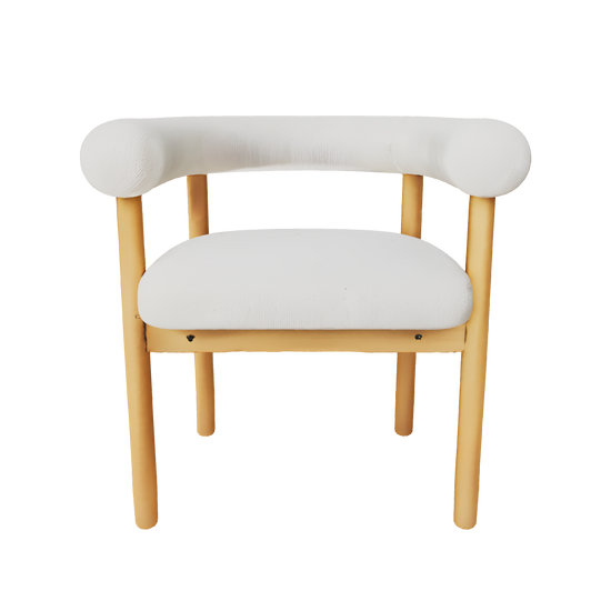 55965614440834 Silla de Comedor en Madera y Tapizada Sparks Sillas Nórdicas Northdeco