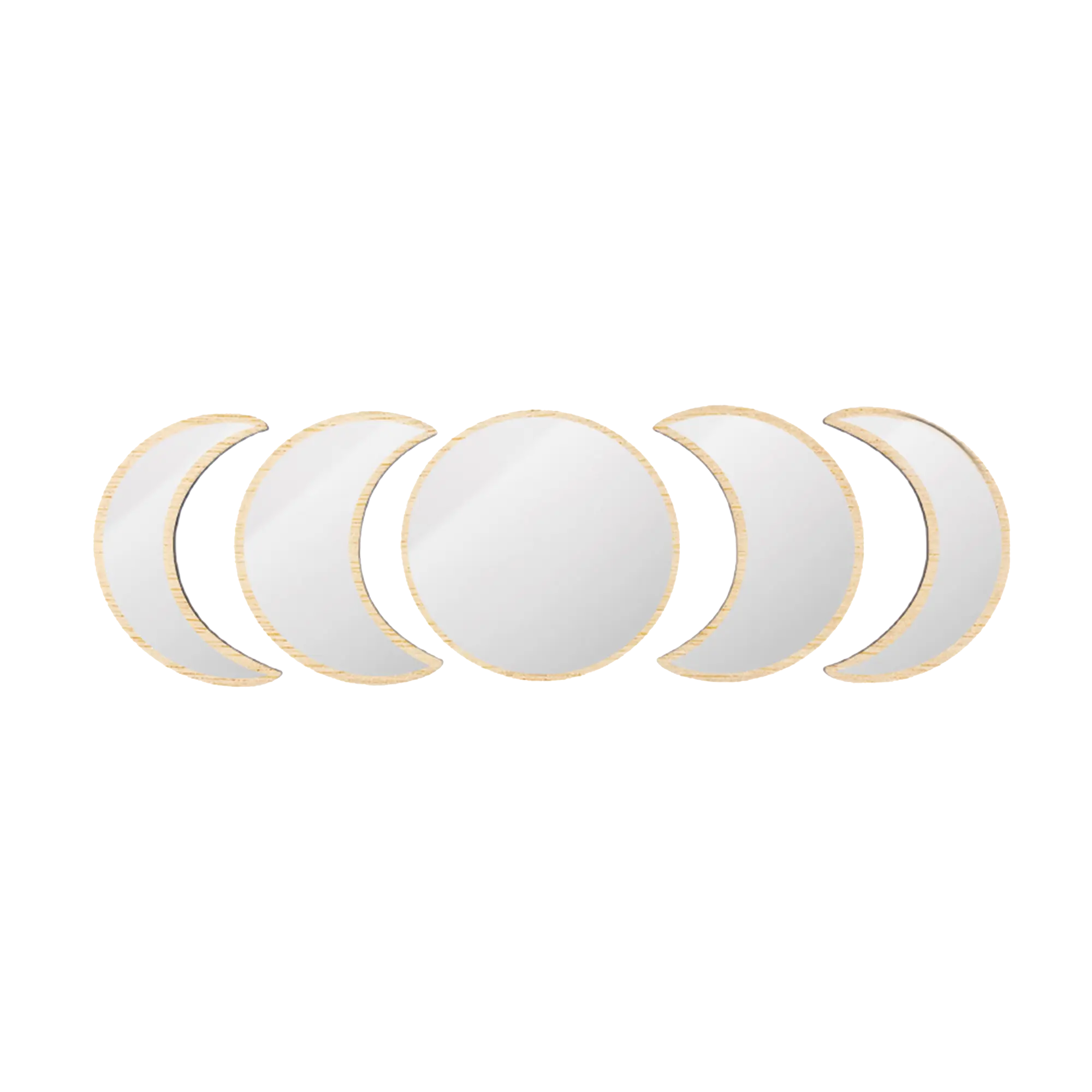 Set de Espejos con Fases Lunares Eclipse Complementos Northdeco 