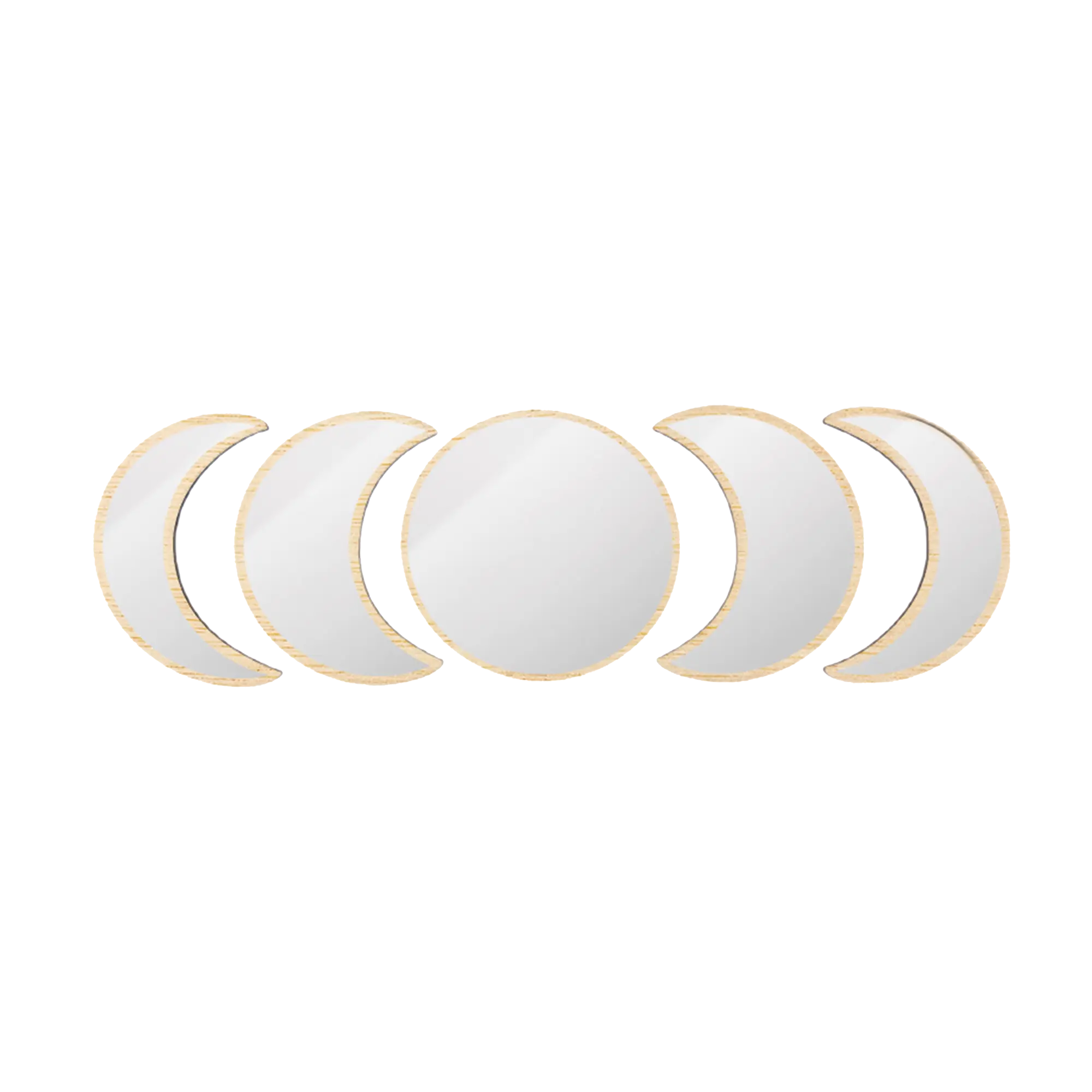 Specchio Decorativo A Luna Con Sabbia Di Quarzo - Design Unico Da Parete O Da Tavolo